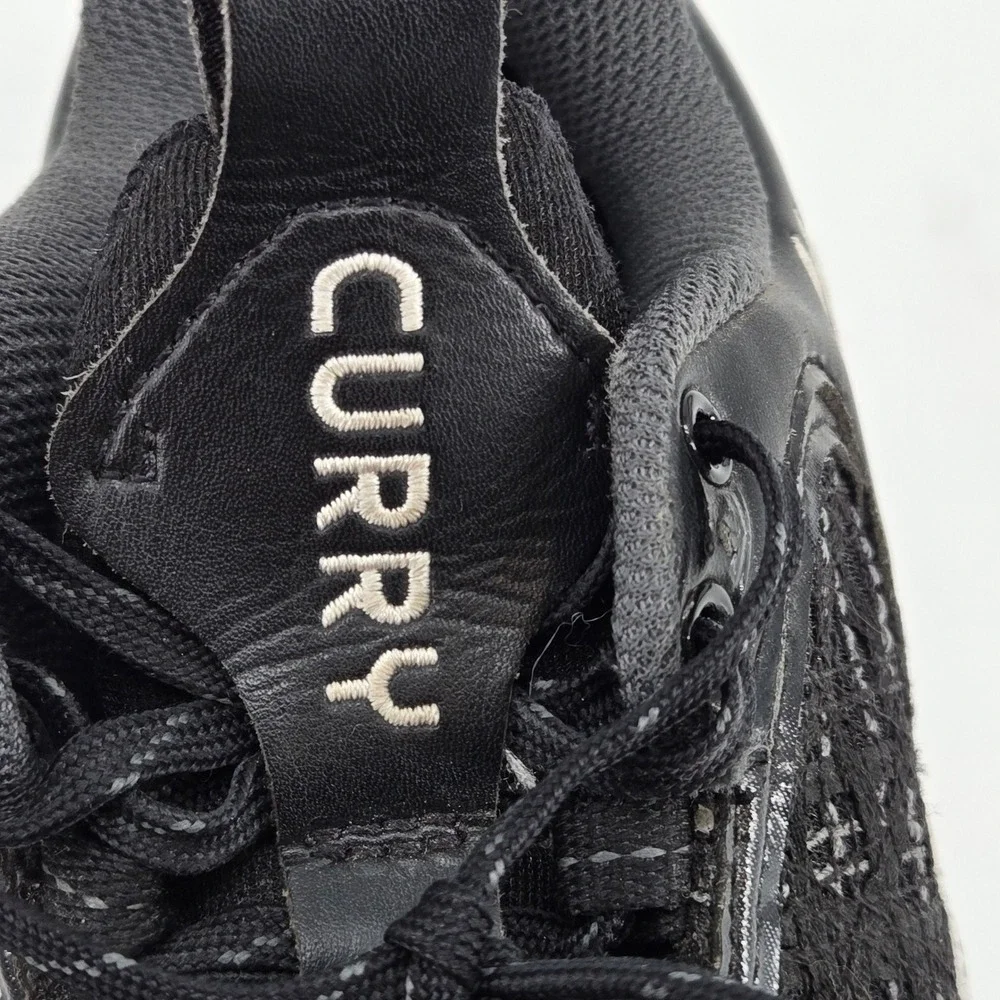 Under Armour Curry Flow 9 Team Black White‎ Youth 3.5 Women 5 Basketball Shoe